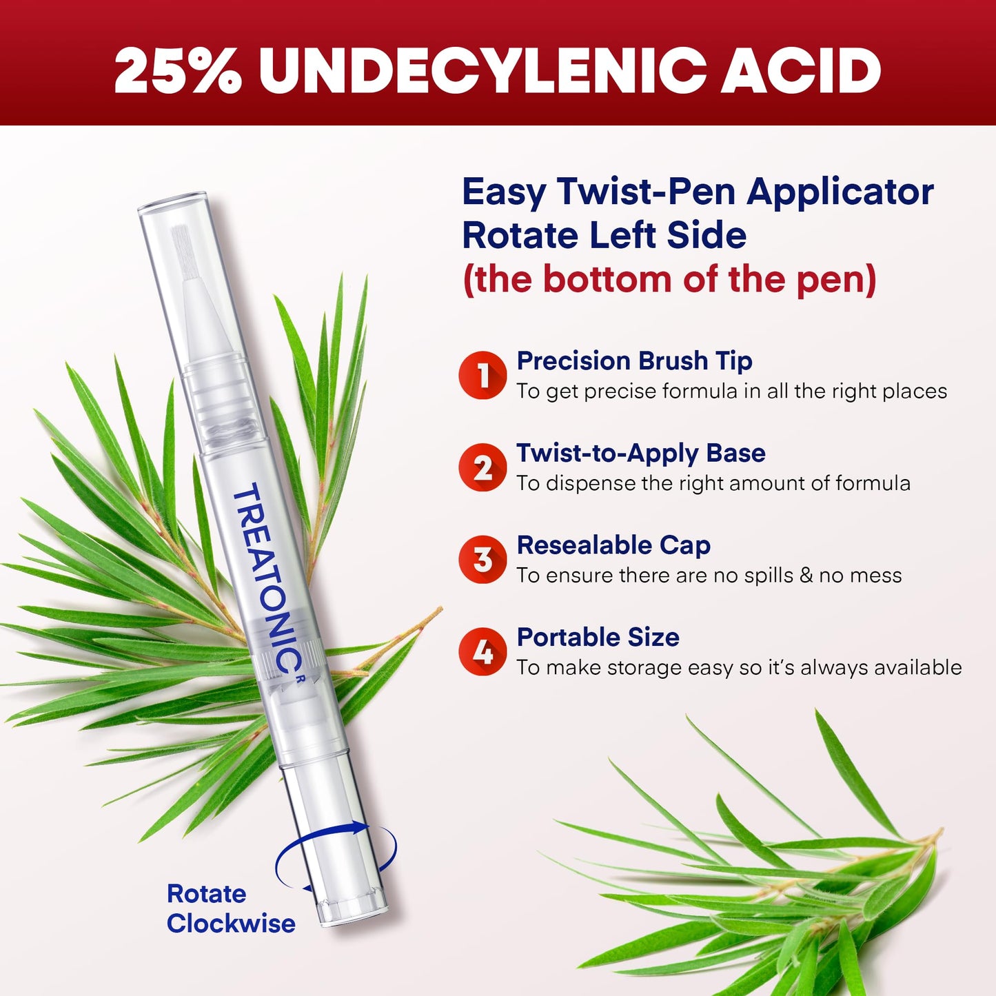Treatonic Toenail Treatment Kit: Toe Nail Solution with Pen & Patches - 21-W5N N-TERT