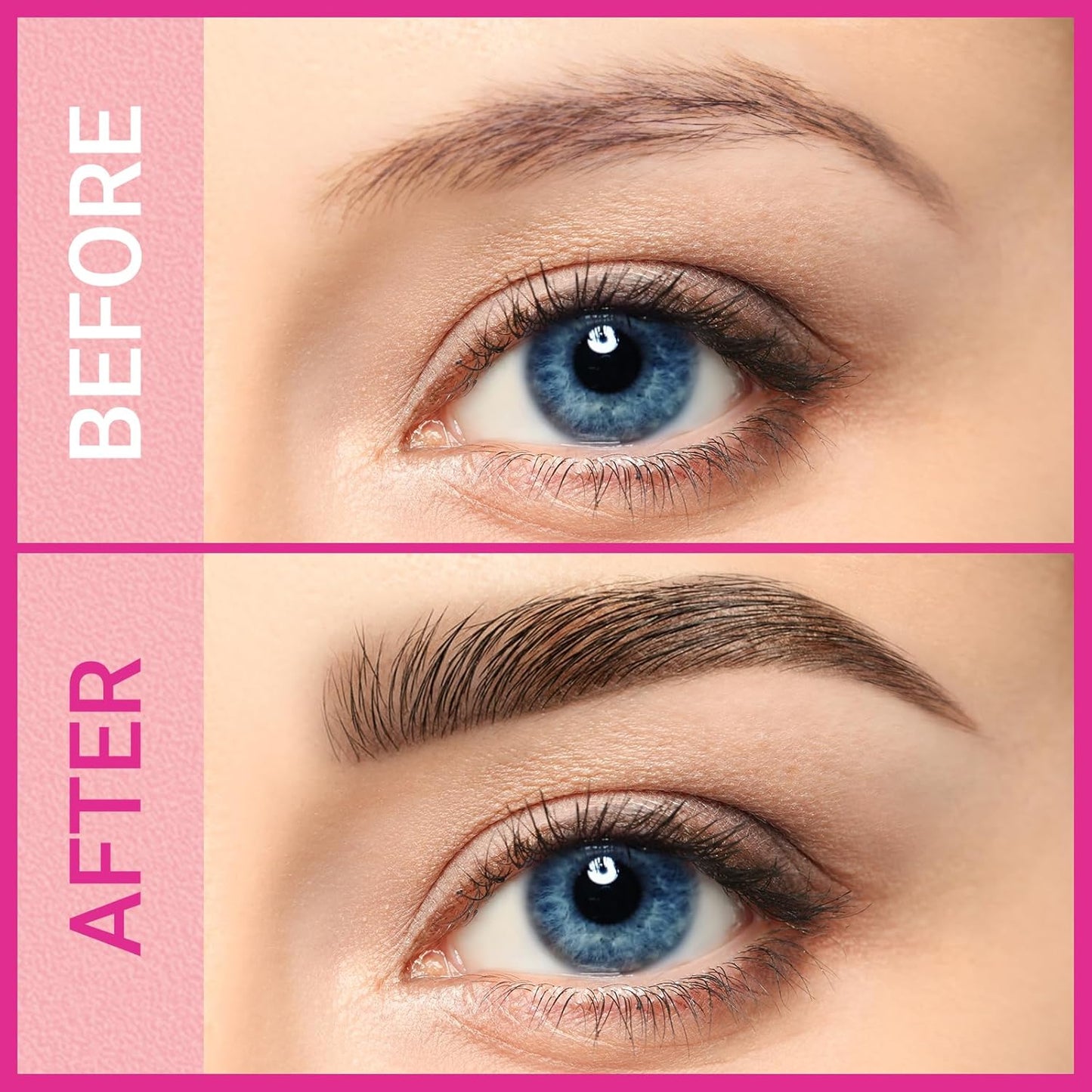 Microblading Eyebrow Pen - 2-in-1 Dual-Ended Pencil with 4-Fork & Brush Tips for Natural Hair-Like Brows | Light Brown