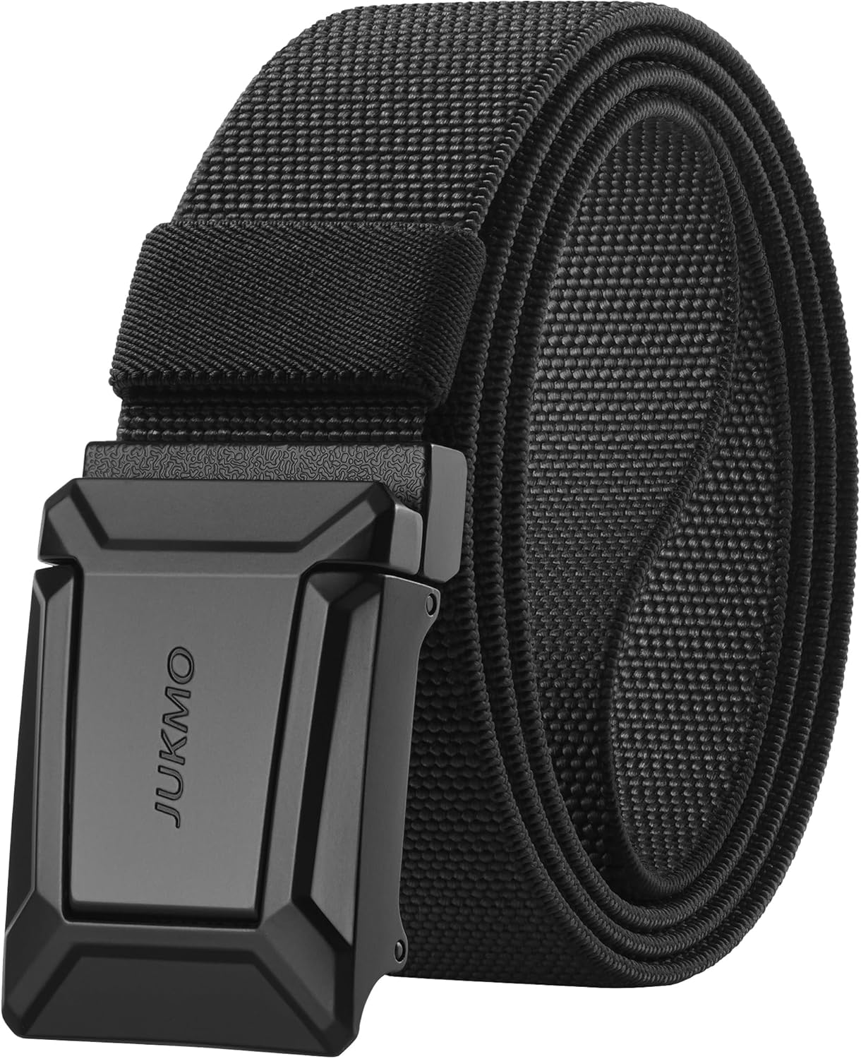 JUKMO Tactical Belt for Men - Stretch Nylon Webbing | Quick Release, 1.5" for Hiking & Work