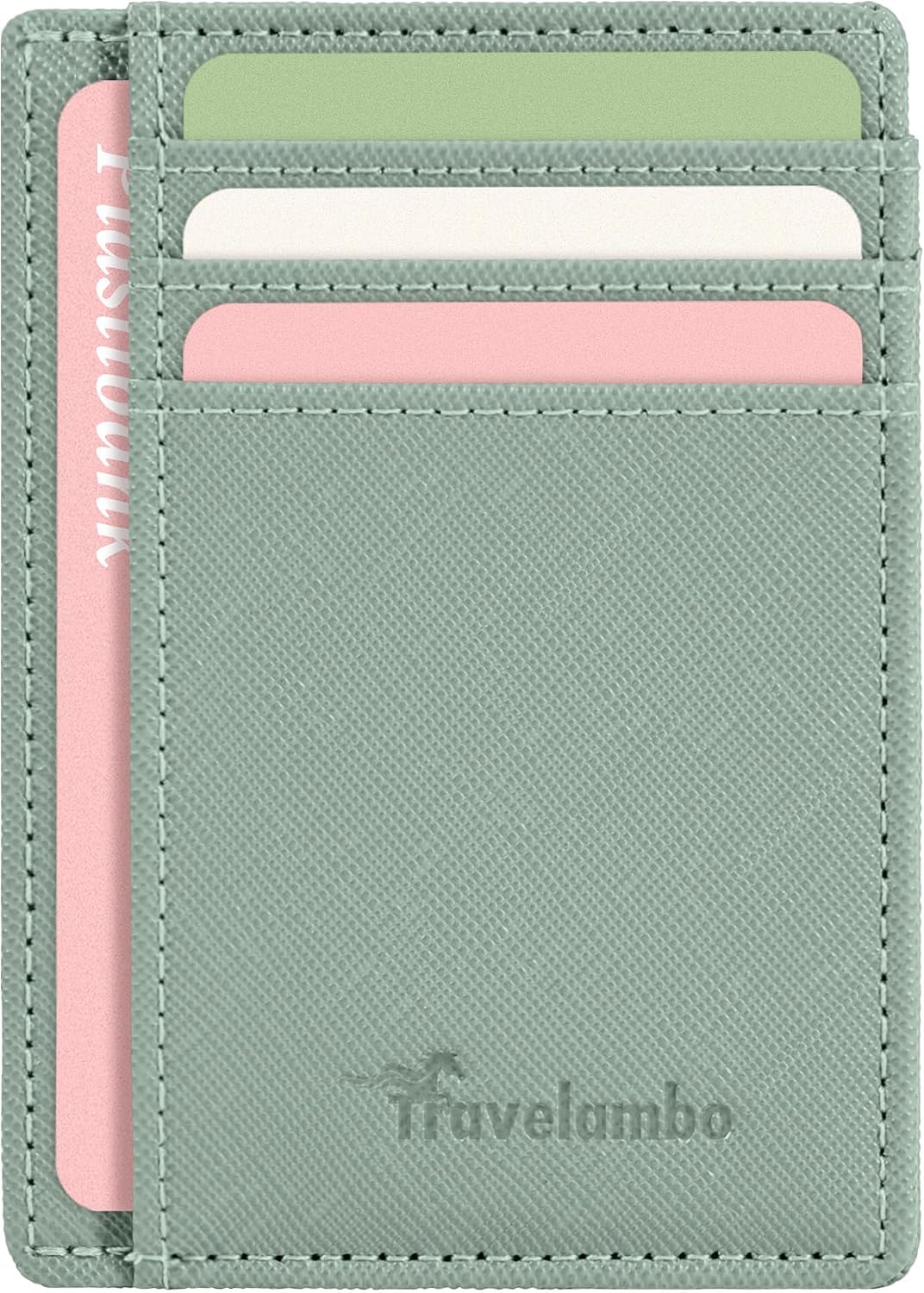 Minimalist Leather RFID Blocking Slim Wallet - Medium Size for Front Pocket Use