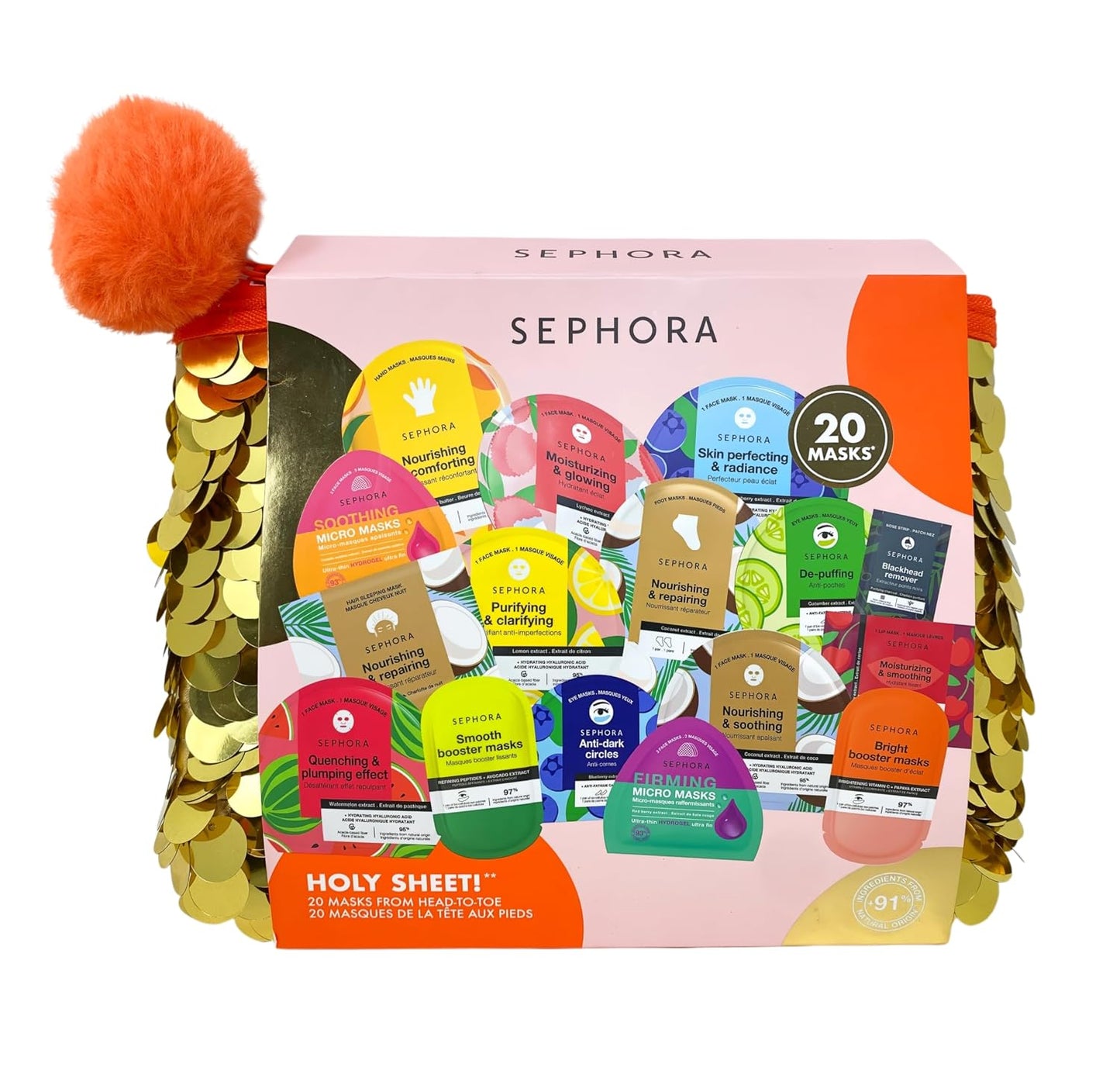 20-Piece Holy Sheet Mask Set | Hydrating & Revitalizing Skincare