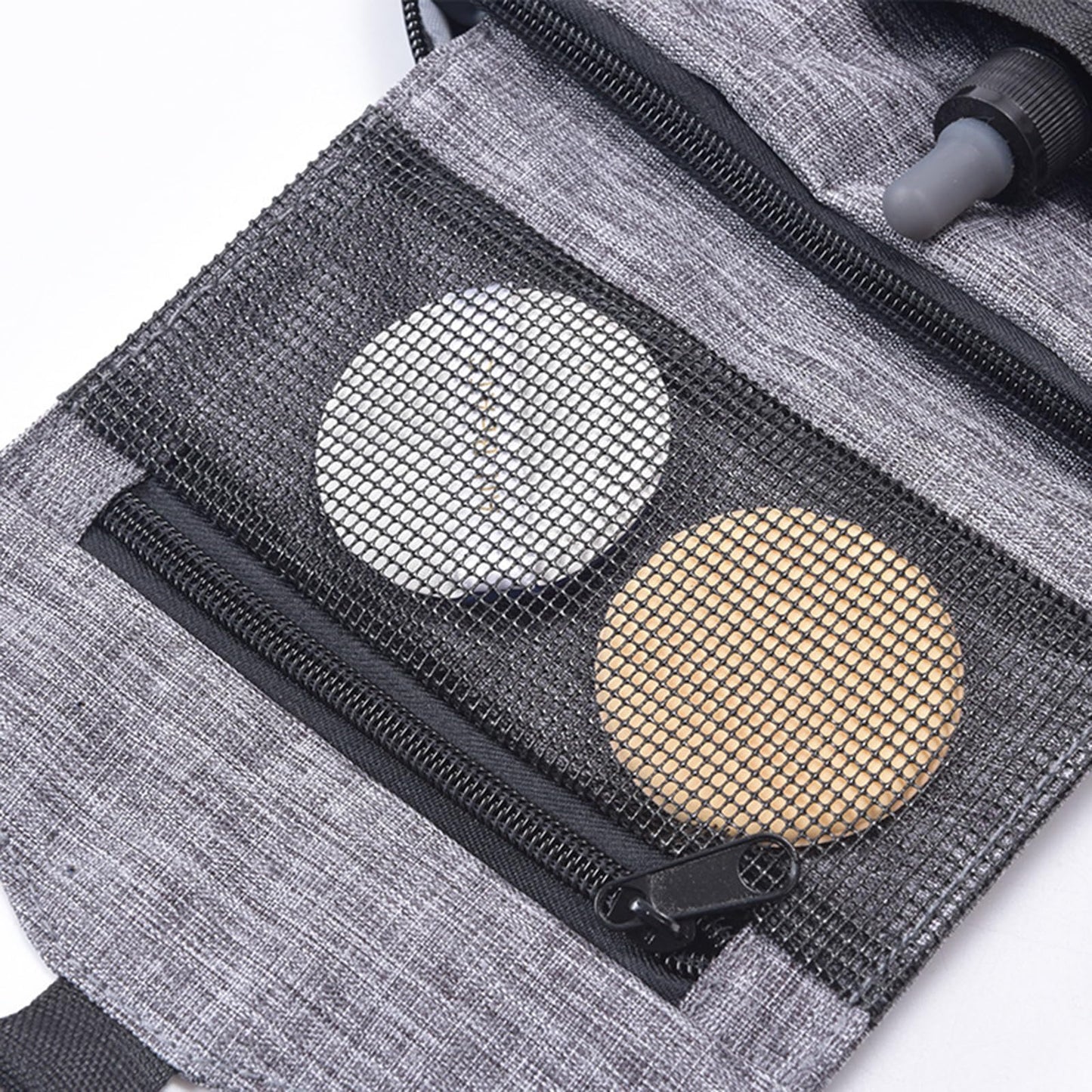 BlrymCrte Travel toilet bag is used to store toiletries, Suitable for short-term travel use hanging toilet bag (Gray)