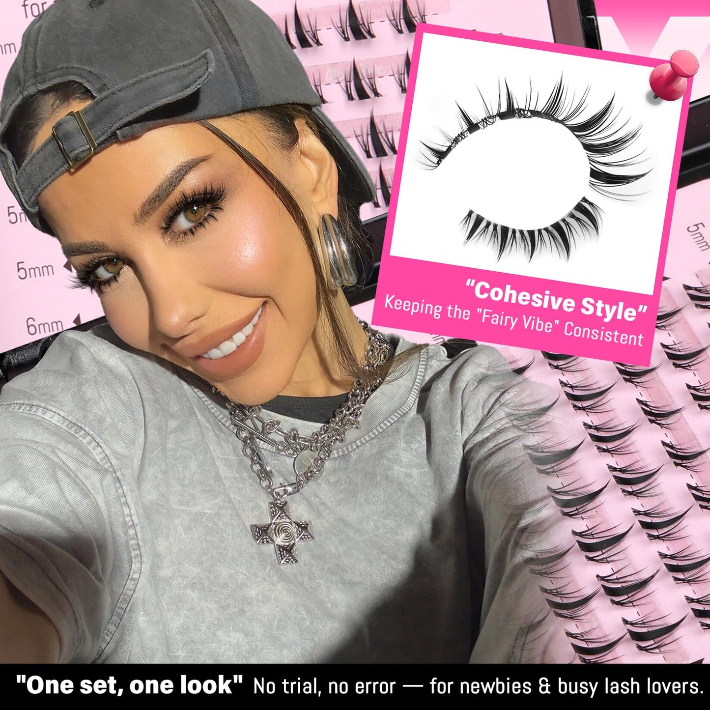 calphdiar Bottom Lash Clusters Fairy Eyelash Extension Bottom Lashes Clusters 5-7mm Natural Bottom Eyelashes DIY Manga Lower Cluster Lashes Extensions Wispy Bottom Individual Lashes