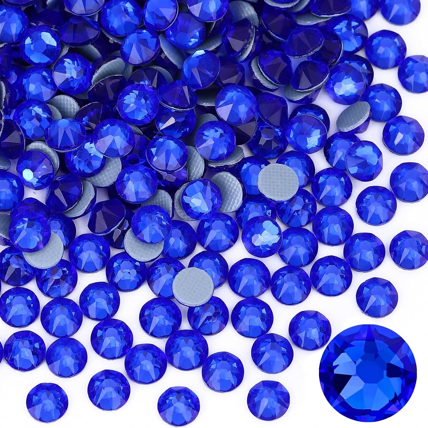 Hotfix Rhinestones - 144pcs Crystal AB Round Iron-On Gems for Fabric Crafting | SS40 (8.3-8.6mm)