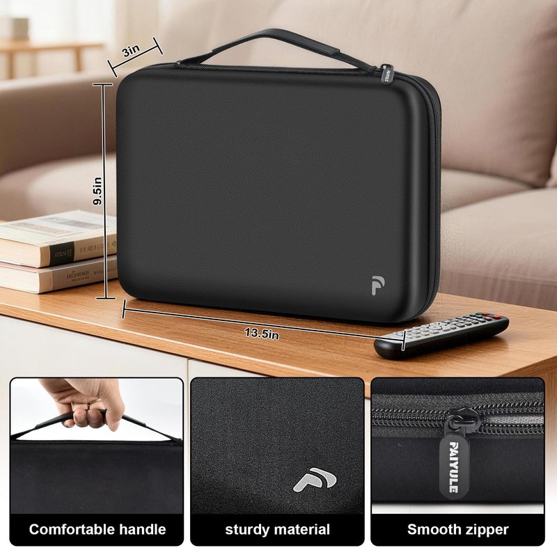 PAIYULE Battery Organizer Storage Box with Tester, Shockproof EVA 220+ AA AAA C D 9V Capacity Emergency Power Solution, Unique 8 D-Cell Home Kitchen Garage Organization