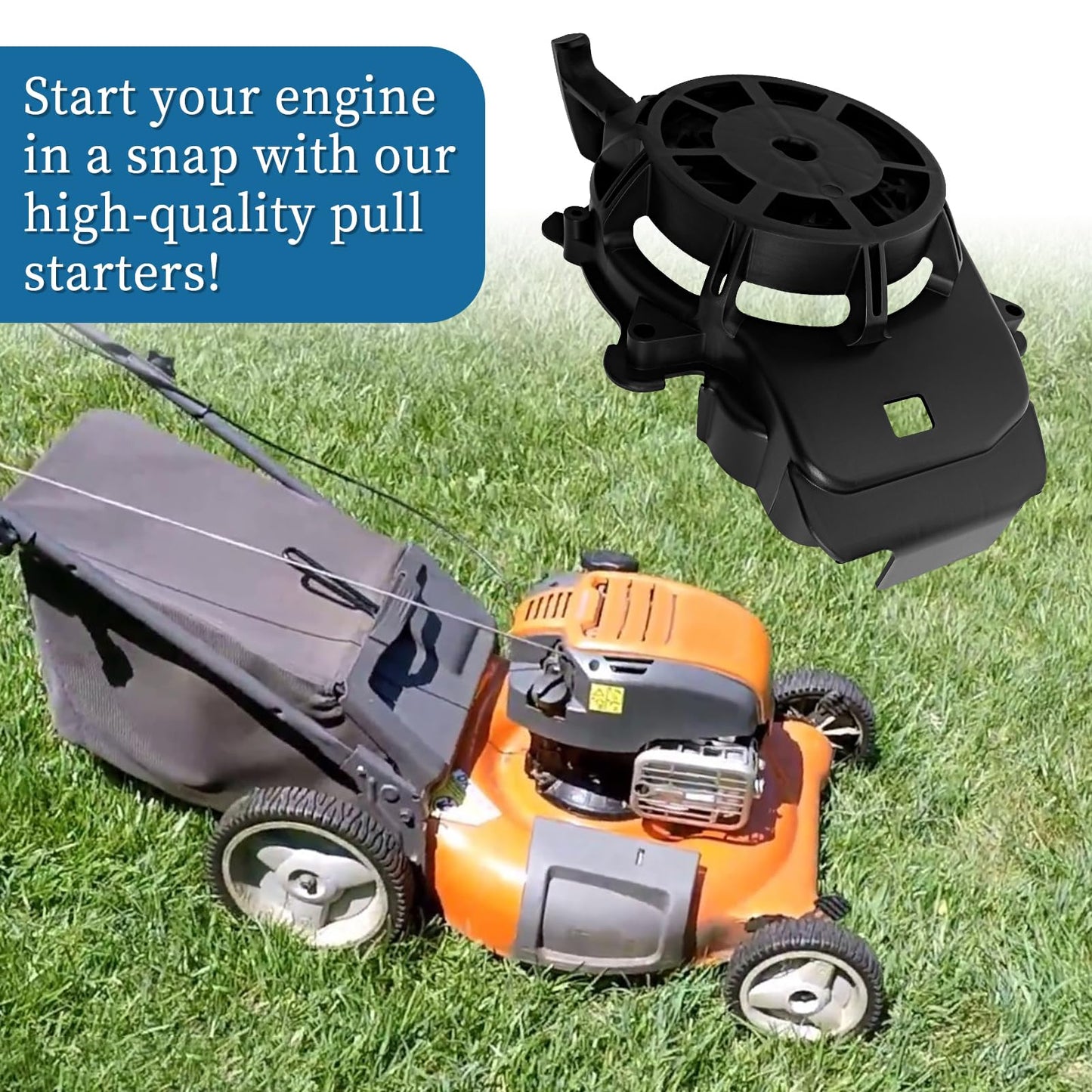Bularie 594062 Recoil Starter Pull Start for B Riggs & S tratton 093J02 103M02 103M05 103M0B 104M02, S tens 150-002 Lawn Mower - Rewind Starter Pull Start Compatible with Craftsman HU Cad Toro Mower