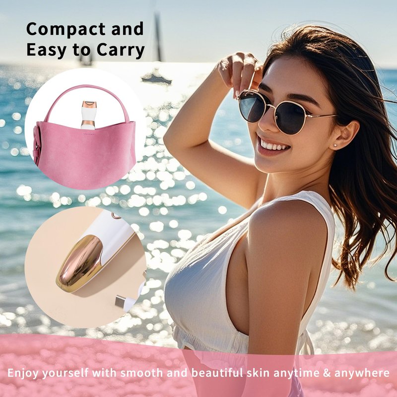 Led Display Electric Razor for Women，4 in 1 Rechargeable Wet & Dry Electric Shaver and Facial Hair Remover，Painless Pubic Hair Trimmer for Face Nose Eyebrow Arms Armpit Legs Pubic Area.