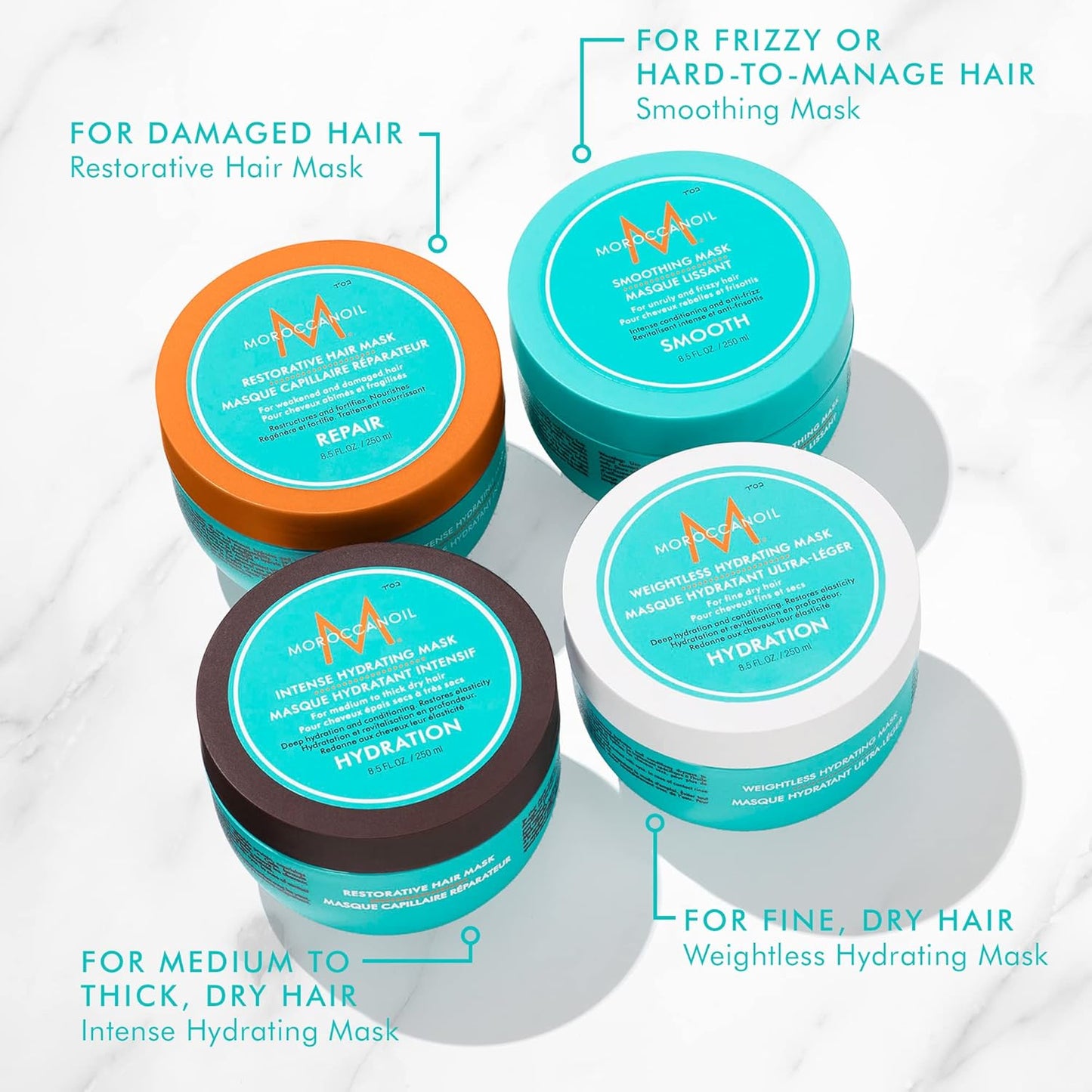 Moroccanoil Weightless Hydrating Hair Mask - Deep Conditioning Treatment for All Hair Types