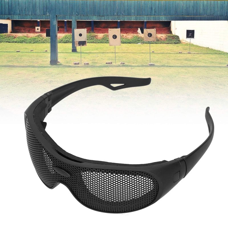 FILFEEL Wire Mesh Lens, Safety Goggles Breathable Shock Iron Safety Glasses Wind And Sand Proof for Outdoor Game Fans Activity
