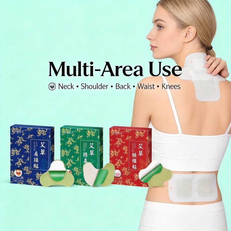 Women Moxibustion Patches Natural Herbal Moxa Self-Heating Warming Pads Acupoint Care for Body Relaxation Skin-Friendly Adhesive Patches 36 Pcs