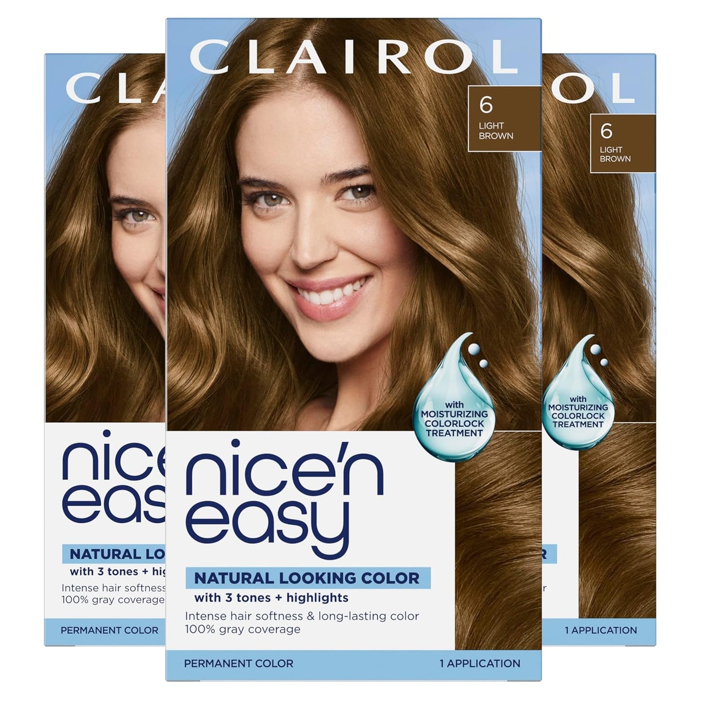 Clairol Nice'n Easy Permanent Hair Dye - Blackest Black | 100% Gray Coverage & Long-Lasting Shine | Single Pack