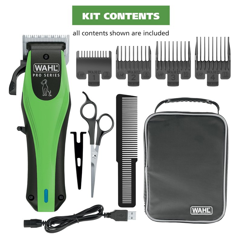 Wahl Pro Series Lithium Ion Cordless Dog Grooming Kit – Rechargeable, Heavy-Duty Dog Clippers for Thick Coats – Model 3025854