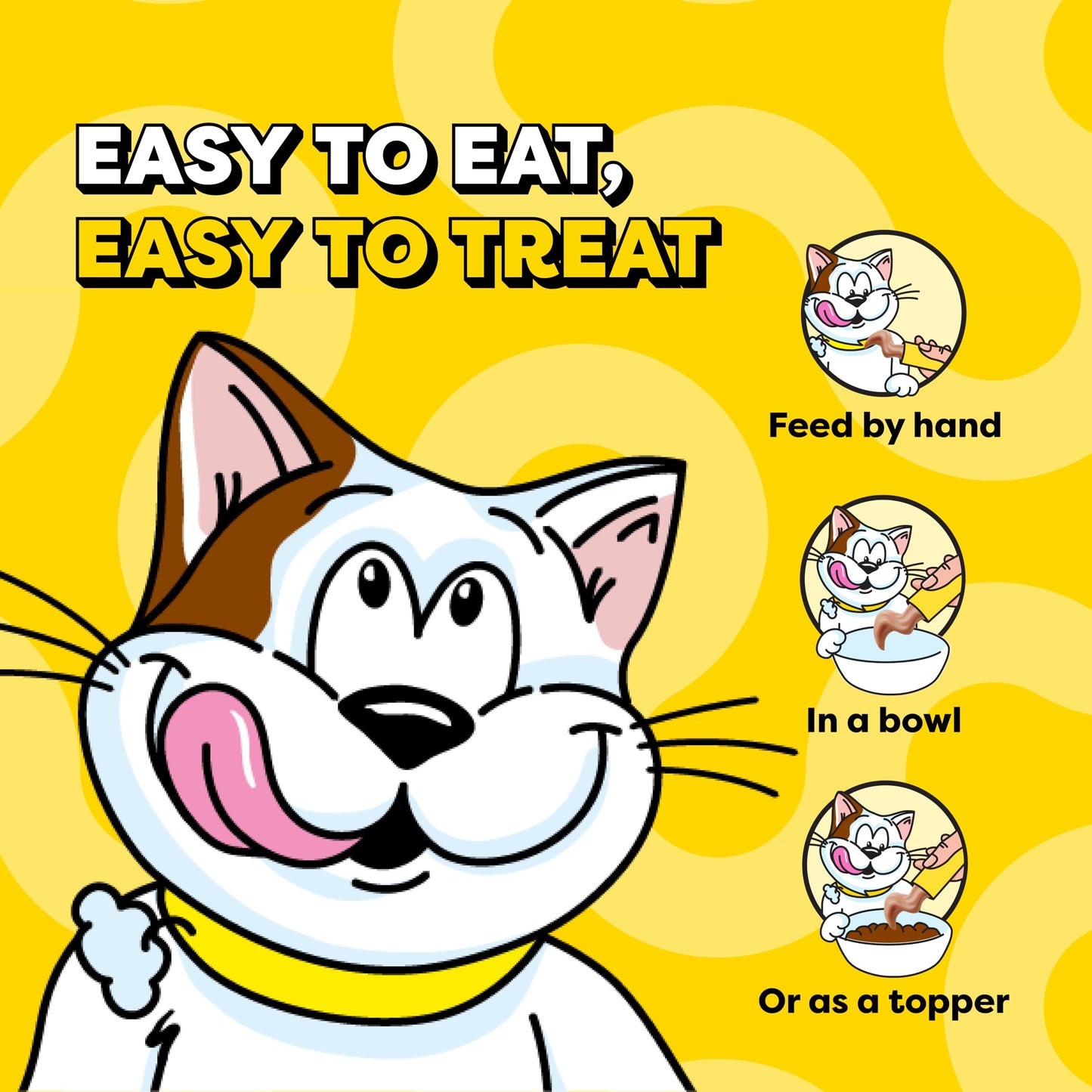 Temptations Creamy Puree Cat Treats, Chicken, Salmon & Tuna, 24 Count