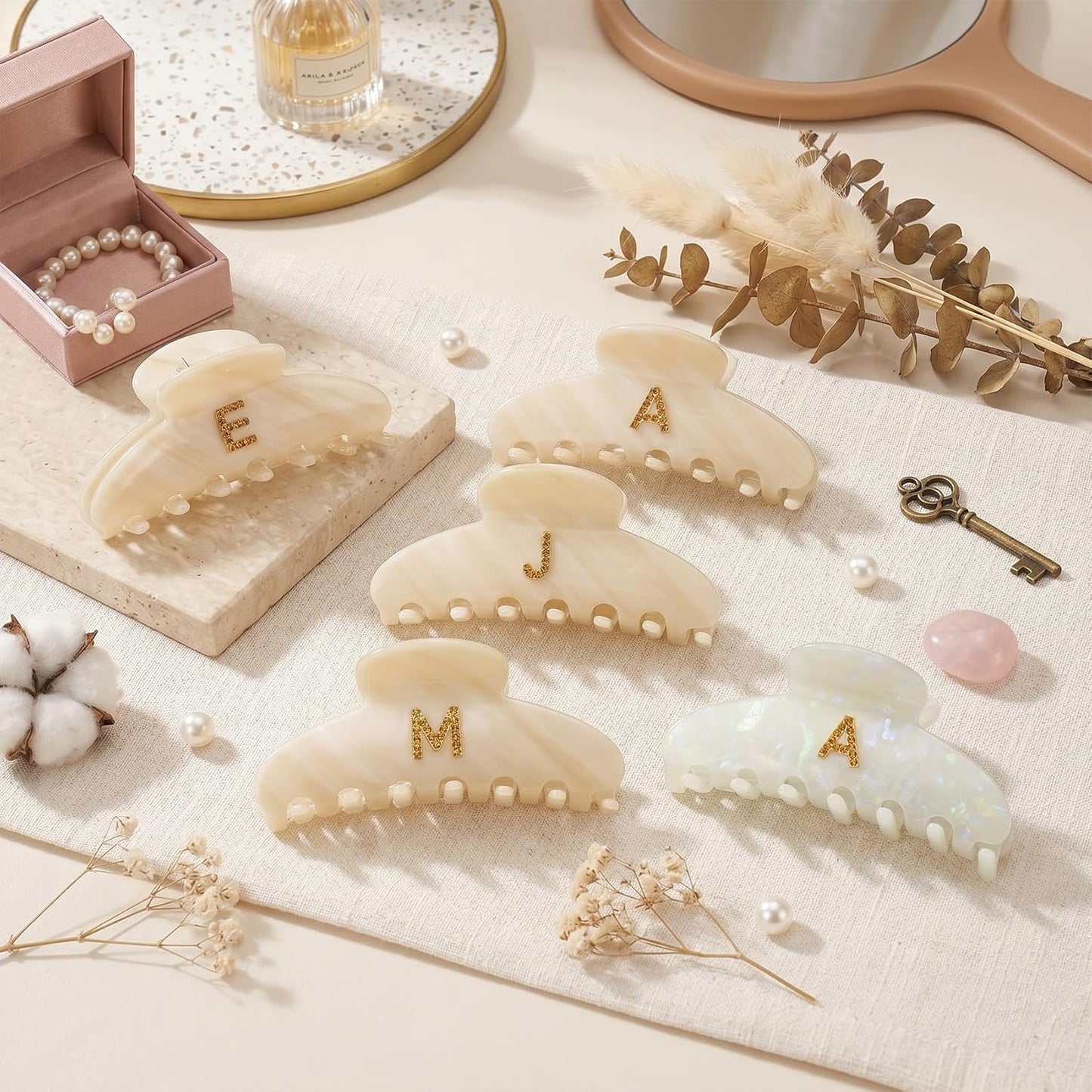 Hair Clips for Women - Strong Grip Claw Clips for Thick & Thin Hair | GRS-Certified Acetate, Comfortable Styling