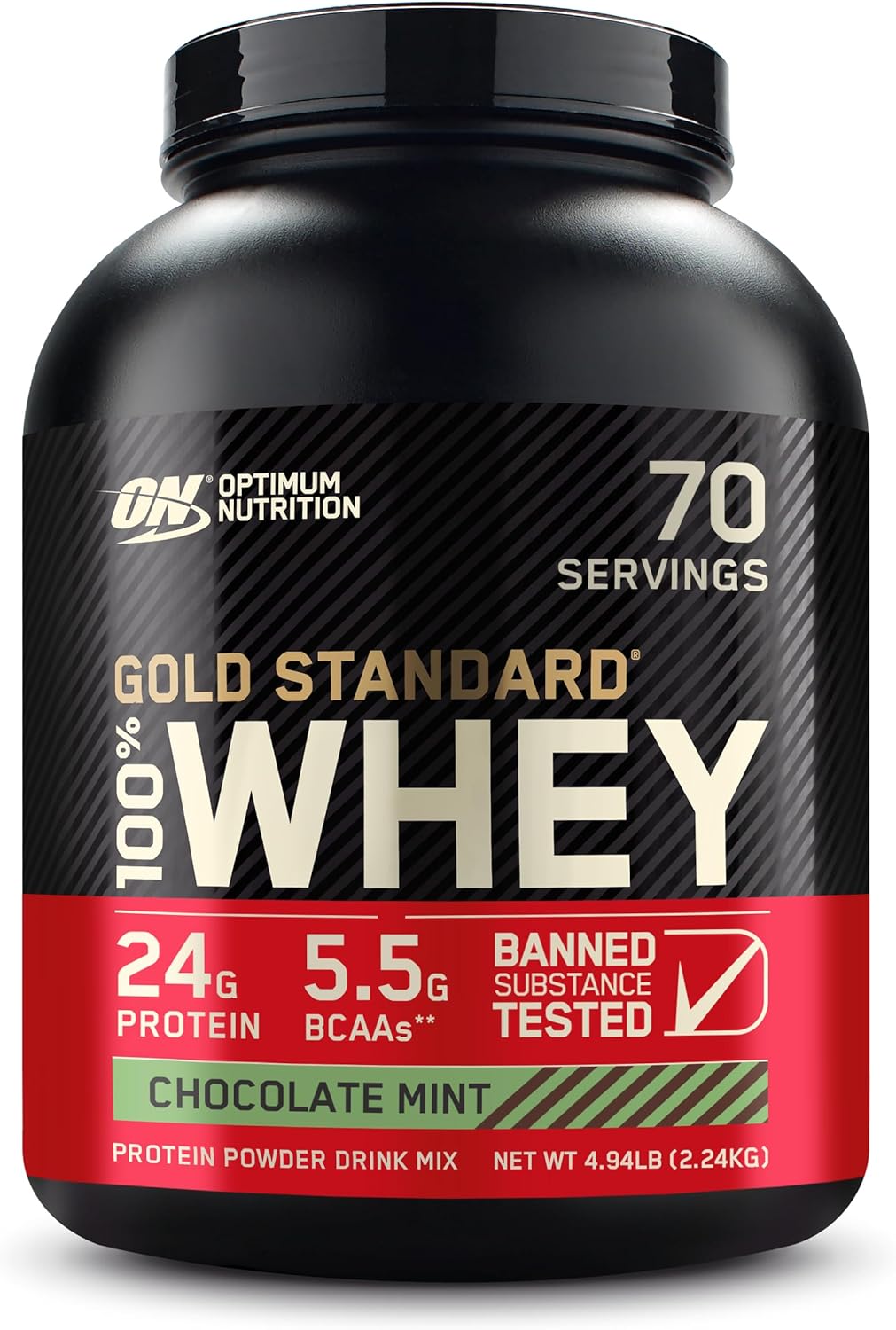 Optimum Nutrition Whey Protein Powder - Double Rich Chocolate Flavor | 1.98 lb Size