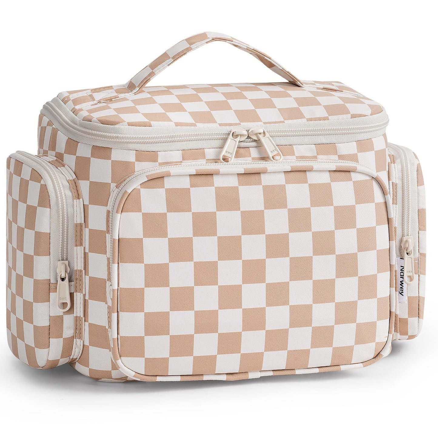 Narwey Hanging Travel Toiletry Bag for Women, Large Makeup Bag, Wide Open Cosmetic Bag, Multiple Organized Pocket, Wet Pocket for Towel, Portable Bathroom Travel Bag for Toiletries, Essentials
