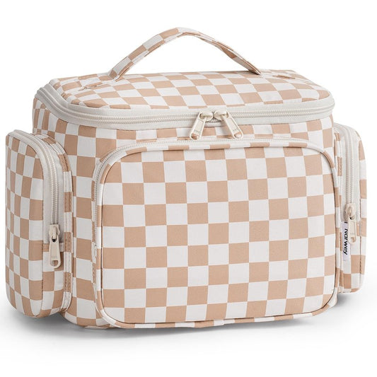 Narwey Hanging Travel Toiletry Bag for Women, Large Makeup Bag, Wide Open Cosmetic Bag, Multiple Organized Pocket, Wet Pocket for Towel, Portable Bathroom Travel Bag for Toiletries, Essentials