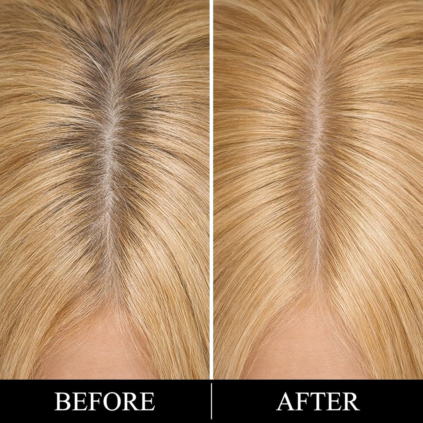 Root Touch Up Hair Color - Blendable Gray Coverage Powder for Thinning Edges | 48H Sweat Resistant, Natural Finish - Blonde