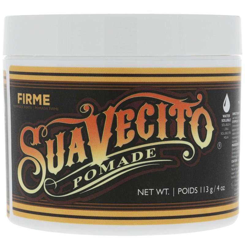 Suavecito Pomade Firme Hold | Strong Hold Hair Pomade for Men - Medium Shine, Water-Based, 4 oz, 2 Pack