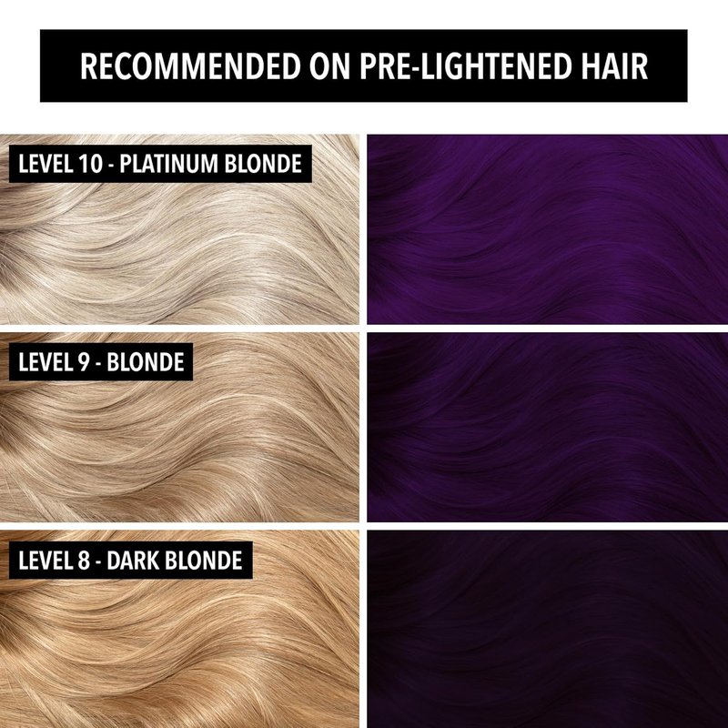 Pulp Riot Semi-Permanent Hair Color - Dark Matter Violet with Blue Undertones | Long-Lasting Vibrancy, 4oz Tube
