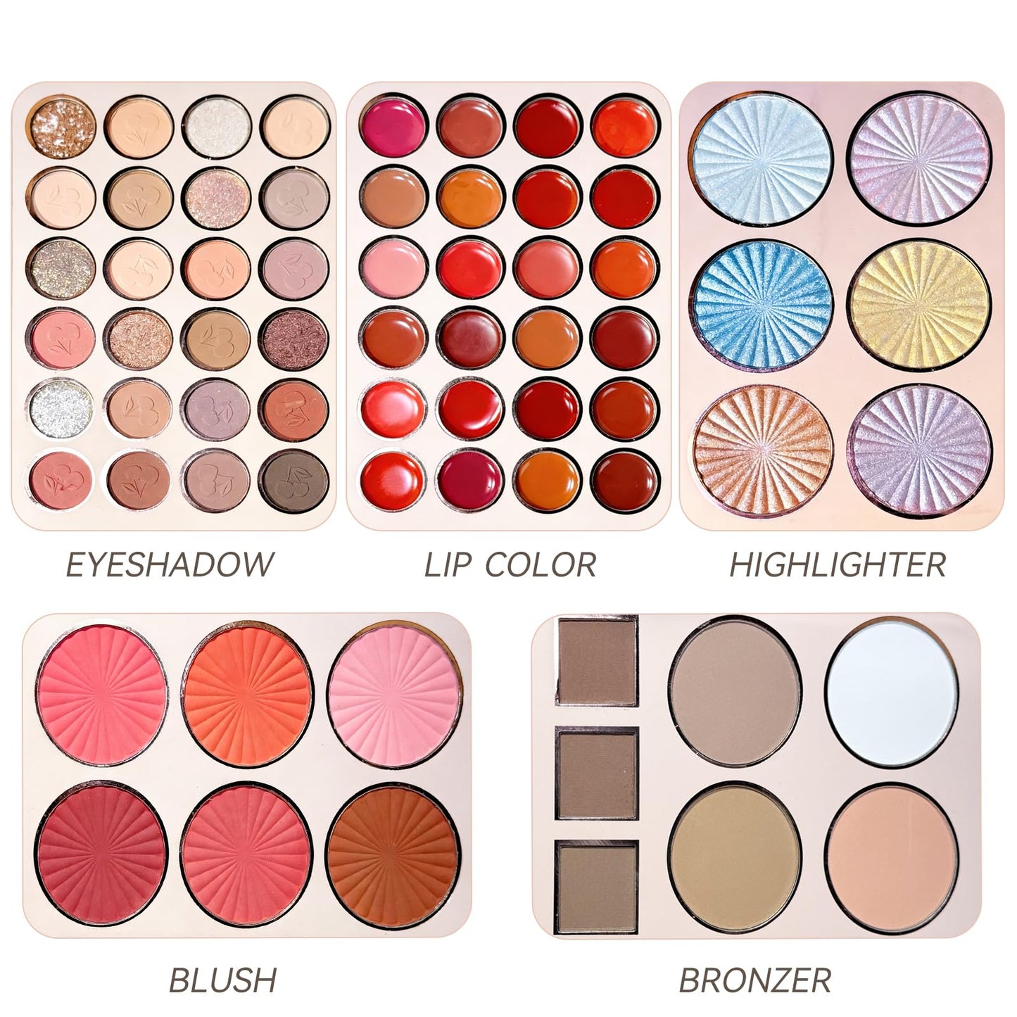 K'APEINE 67 Colors Makeup Palette, Foldable 5-in-1Face, Eyes & Lips | Contour, Blush, Highlighter & Eyeshadow | Highly Pigment Long-Lasting Multipurpose Makeup Kit Eyeshadow Palette for Women