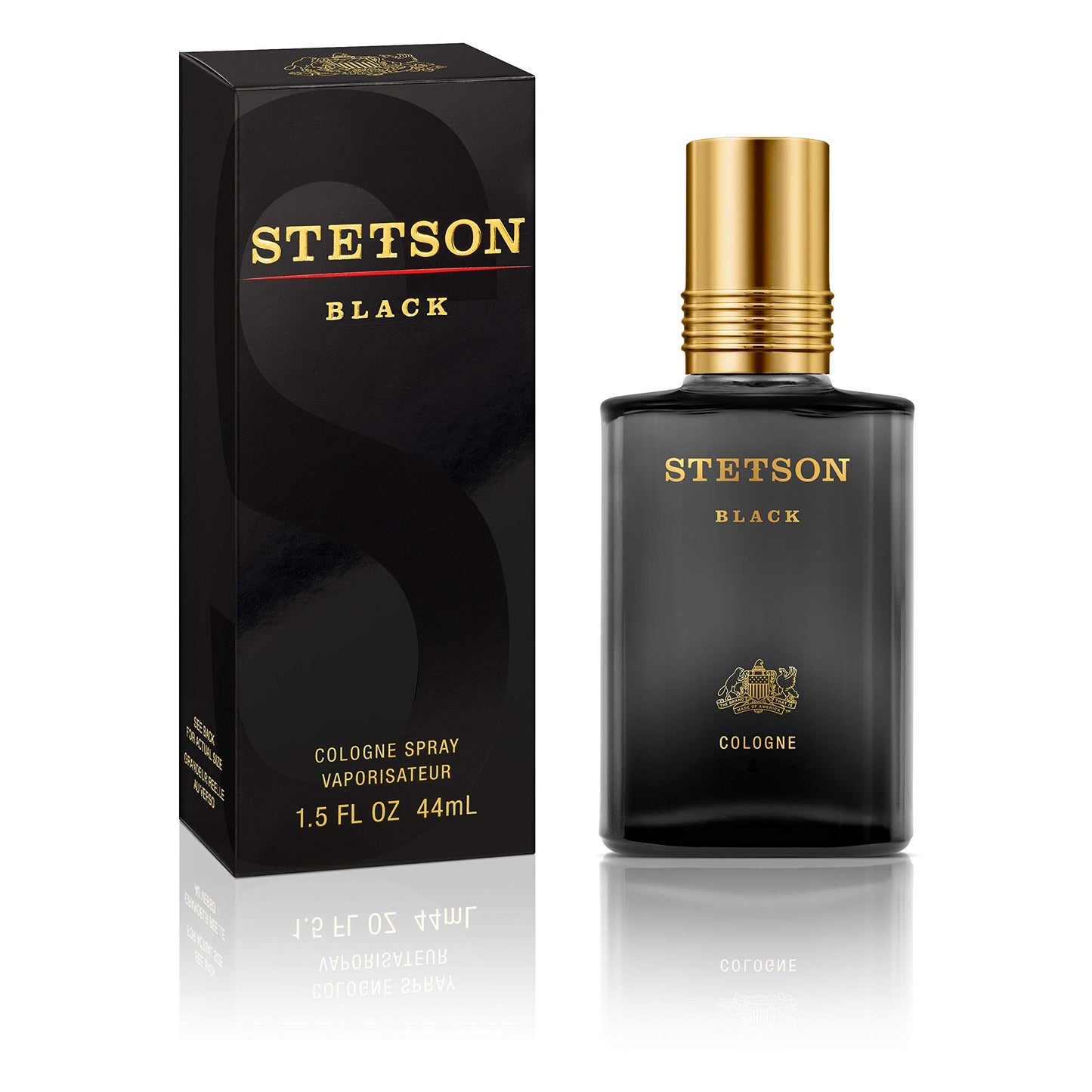 Stetson Black Eau De Cologne Spray 44Ml, Pack Of 2, 1.5 Fl Oz