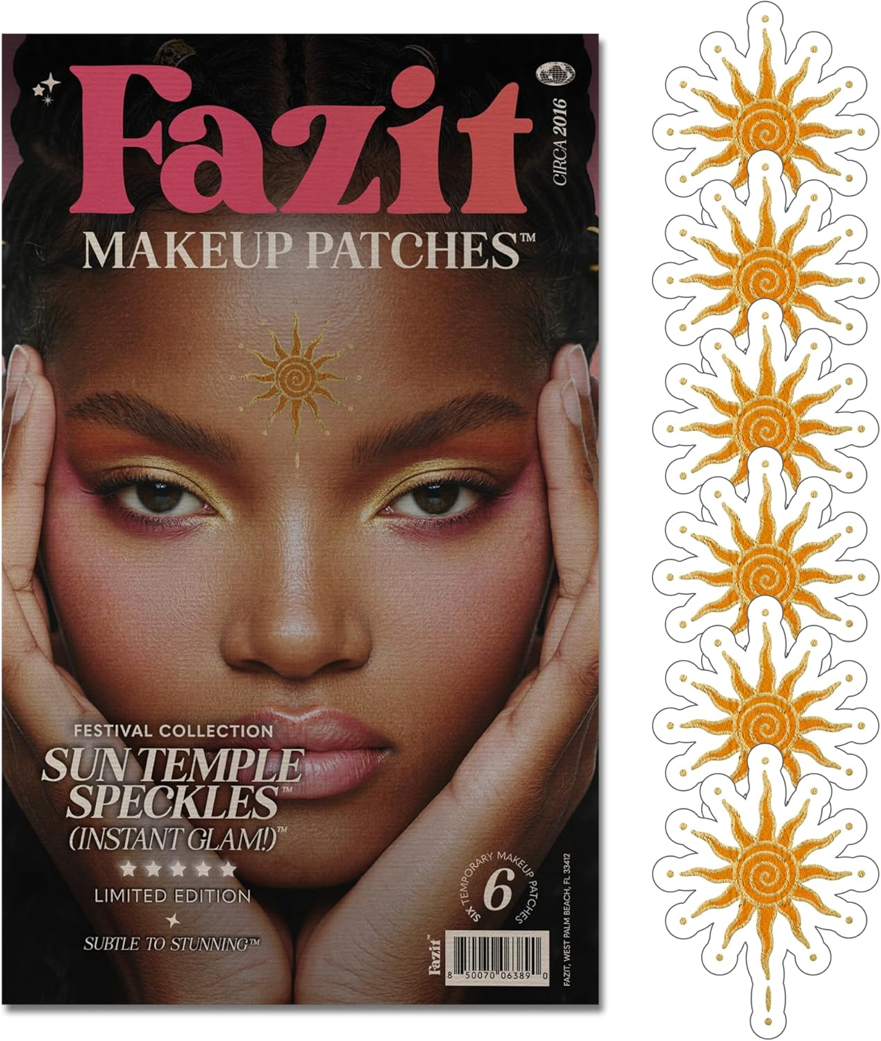 Soccer Face Stickers - Waterproof Glitter Makeup Patches for Game Day Glam | Red, Blue & Silver (6 Pack)