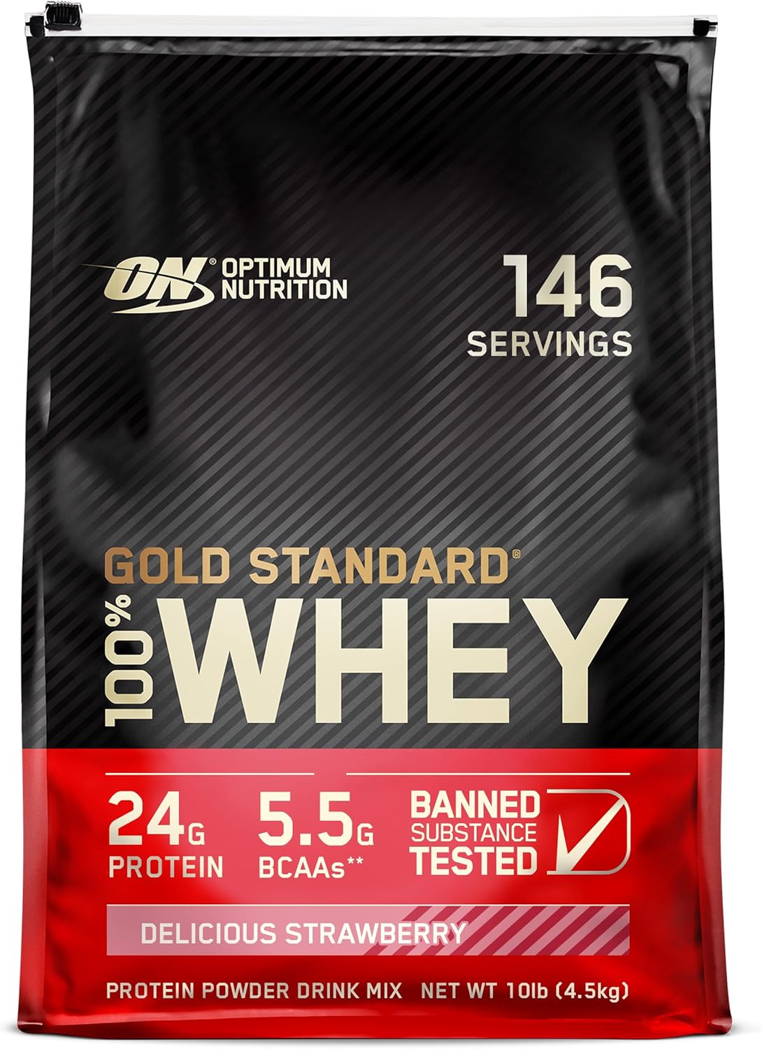 Optimum Nutrition Whey Protein Powder - Double Rich Chocolate Flavor | 1.98 lb Size
