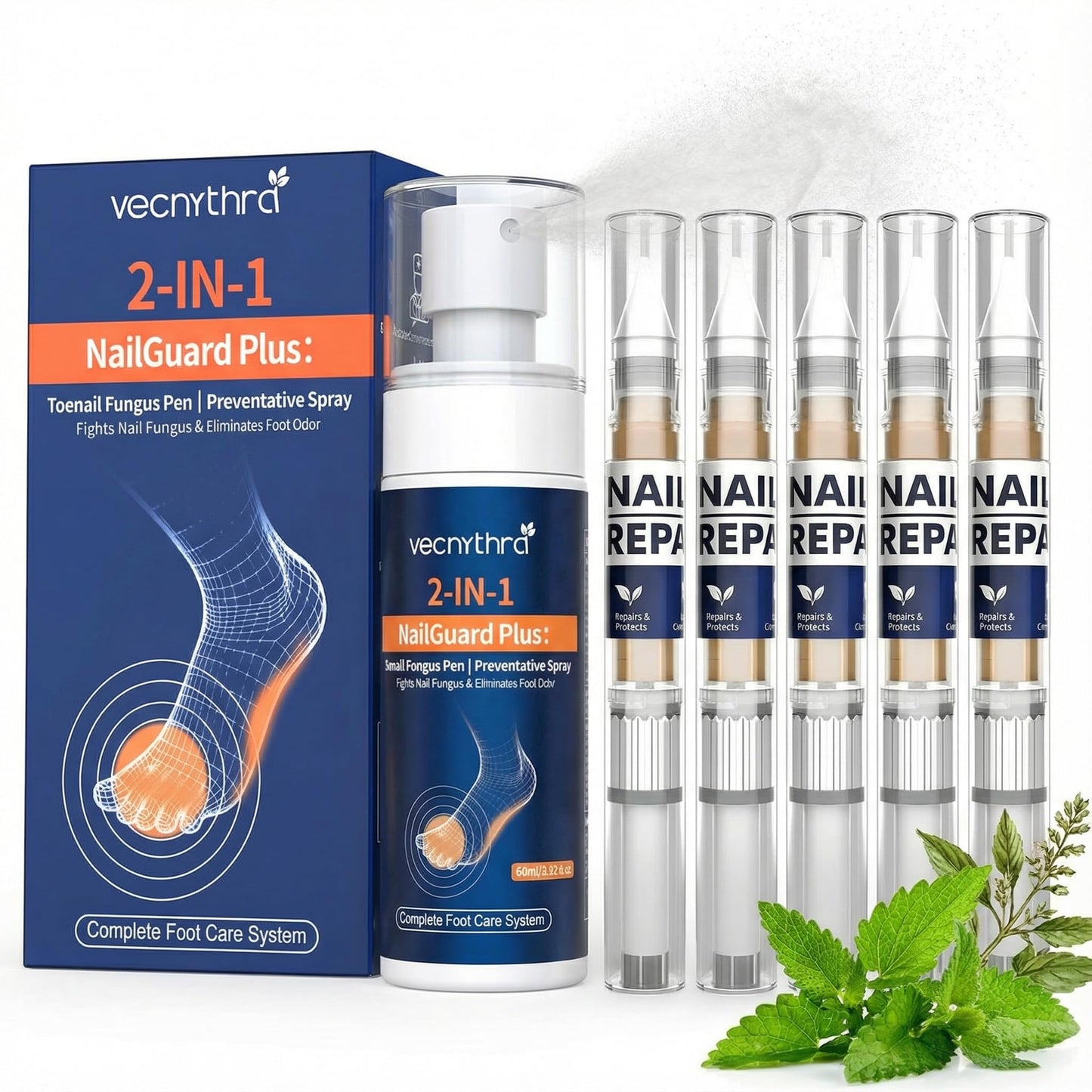 Athletes Foot Spray Treatment, Toenail Repair Extra Strength Pen