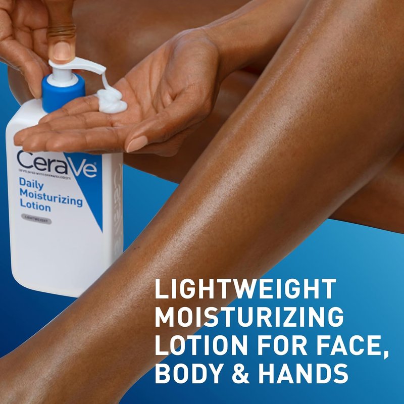CeraVe Daily Moisturizing Lotion - Hydrating Body & Face Moisturizer with Hyaluronic Acid | Fragrance-Free, 19 Oz