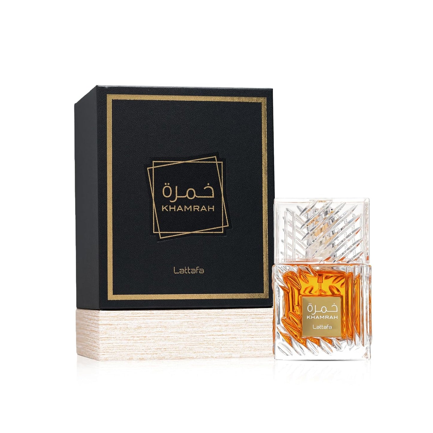Lattafa Khamrah Eau de Parfum - Warm Spicy Vanilla & Amber Fragrance | 3.40 oz / 100 ml Unisex Perfume