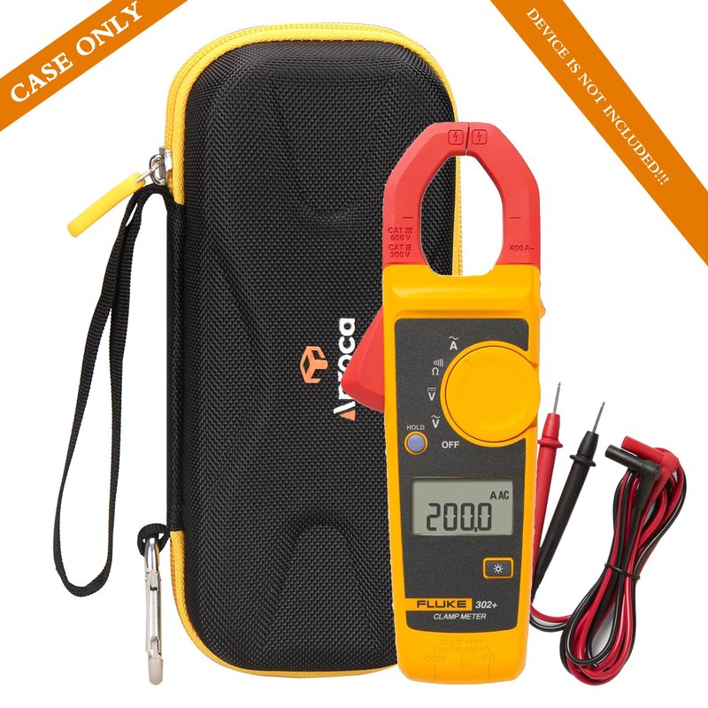 Aproca Portable Hard Storage Case, for Fluke 323/302+ / 324/325 Digital Clamp Meter and Accessories