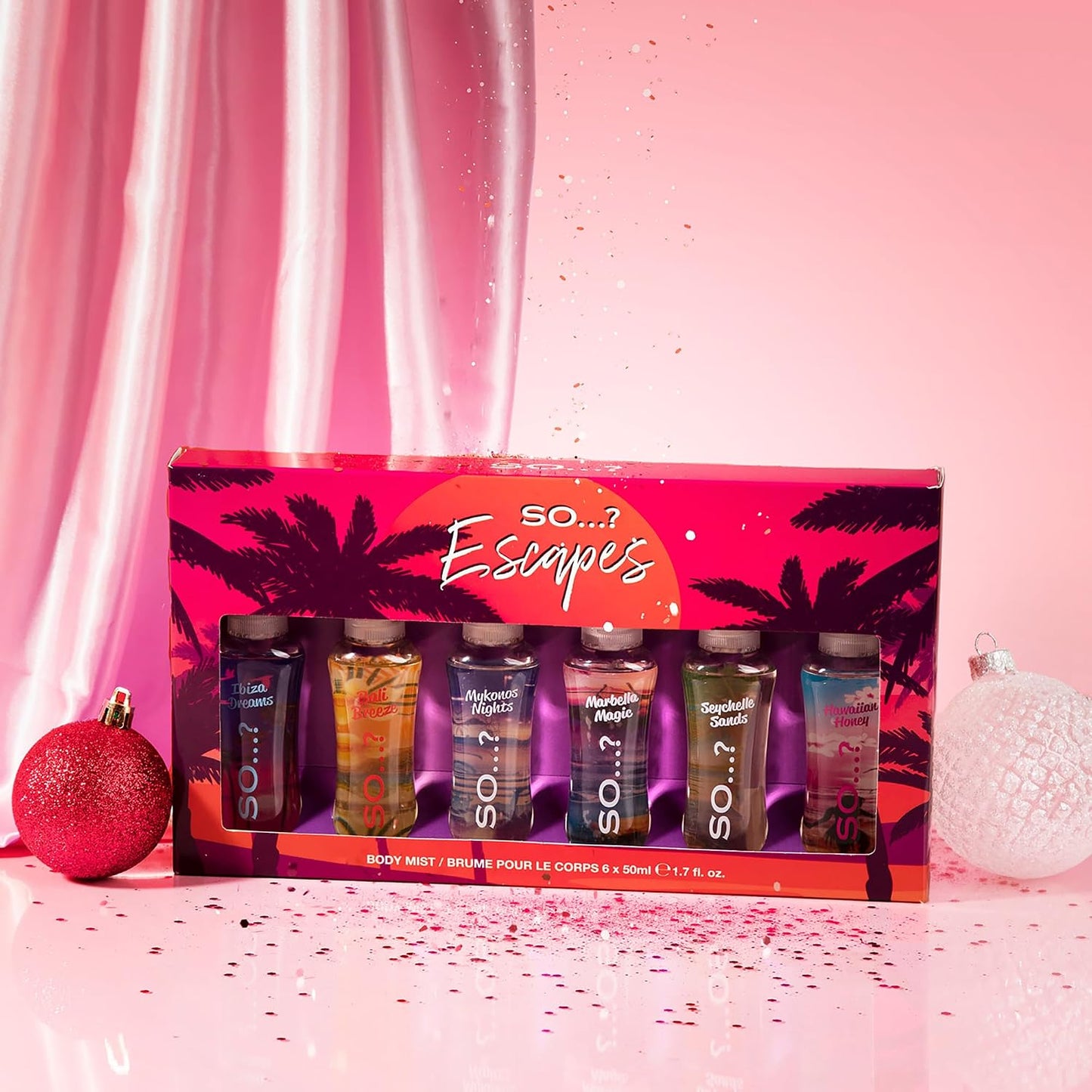 Escapes Body Mist Set - Vegan Women's Perfume Gift Set | 6 Travel Size Fragrances