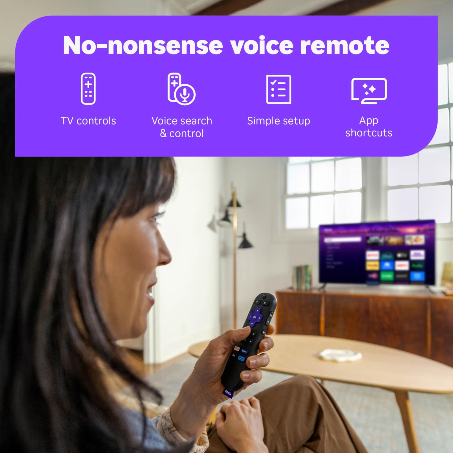 Roku Streaming Stick HD — HD Streaming Device for TV with Roku Voice Remote, Free & Live TV
