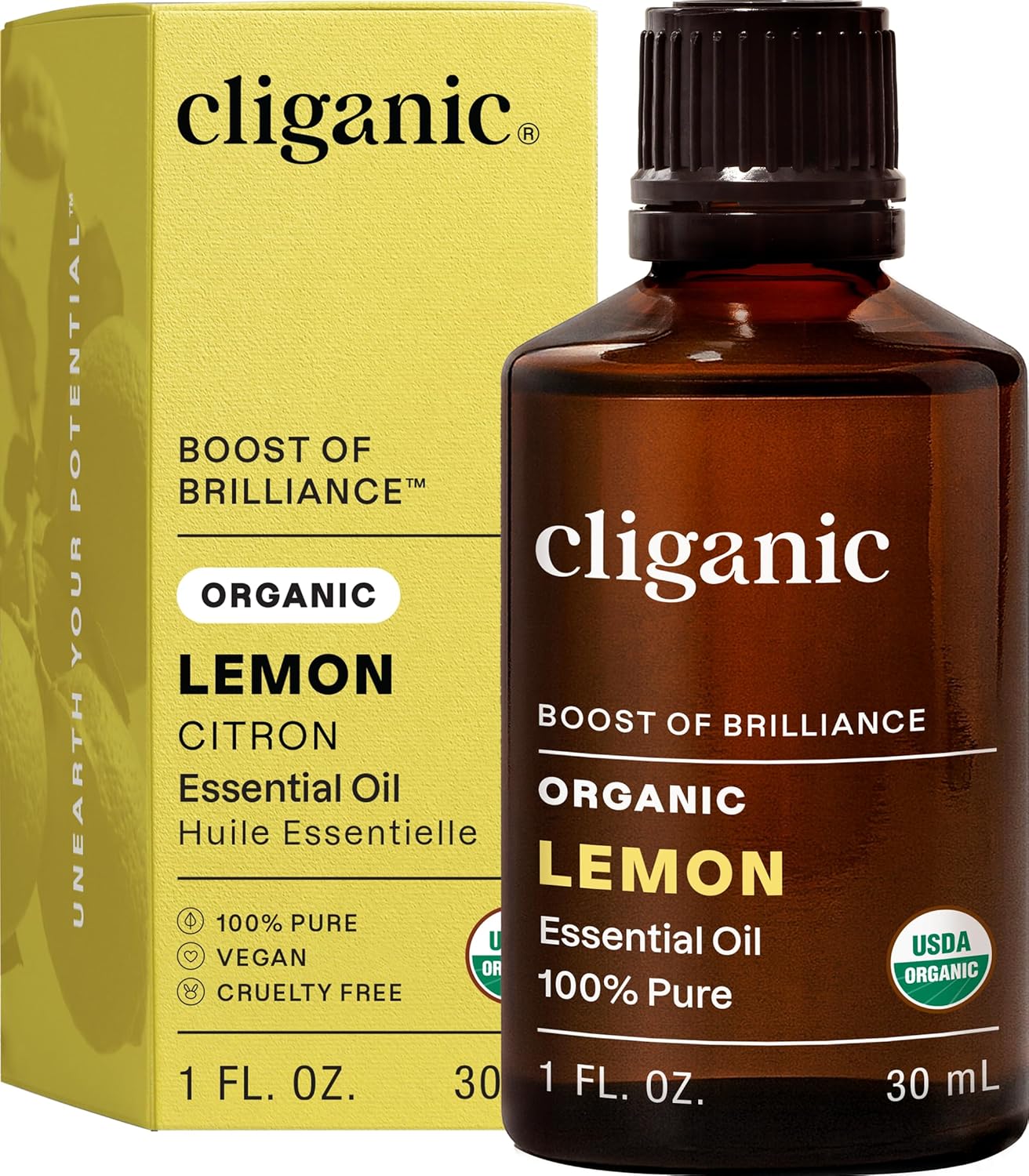 Cliganic Organic Lavender Essential Oil - 100% Pure Aromatherapy Oil | Non-GMO, 15ml