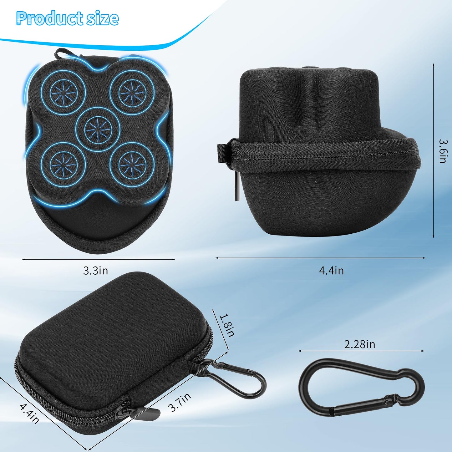 Generic EVA Protective Case Kit Compatible with Remington Balder Boss XR7120: 2 Cases
