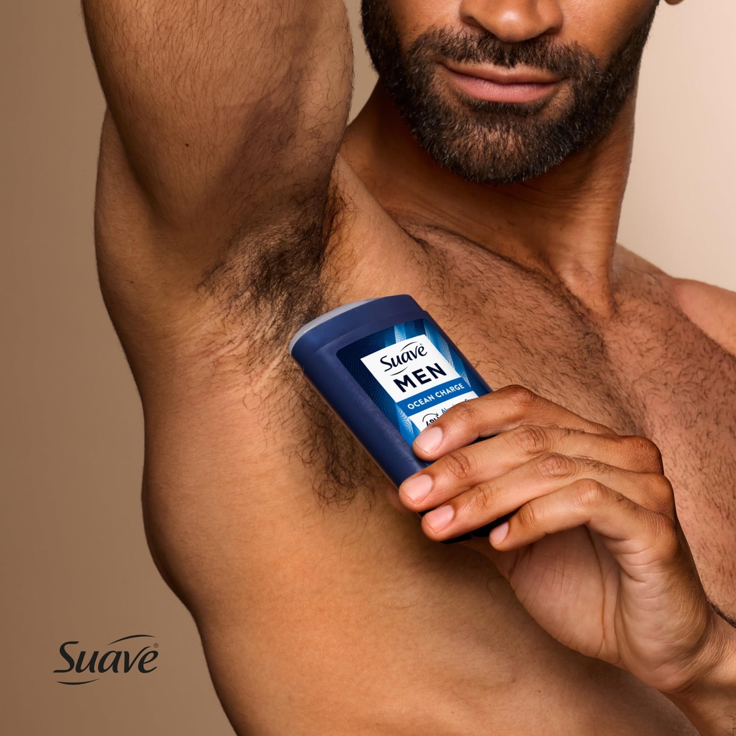Suave Men Ocean Charge Antiperspirant Deodorant Stick, Aluminum Free, for 48hr odor & wetness protection, 2.7 oz, 12 pack
