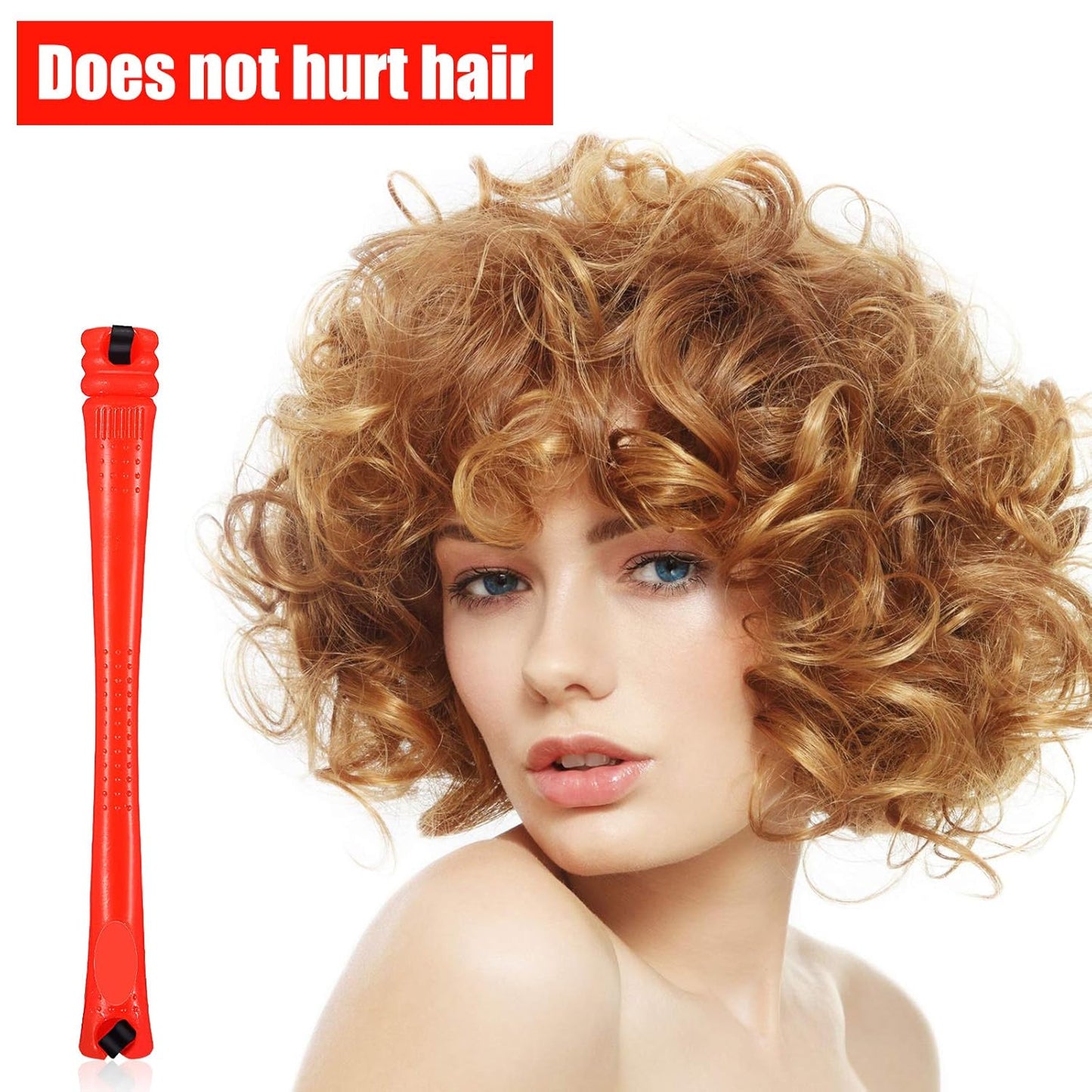 WILLBOND Hair Perm Rods - 84 Pieces Cold Wave Curling Rollers for Professional Hairdressing | 0.2 Inch, Red