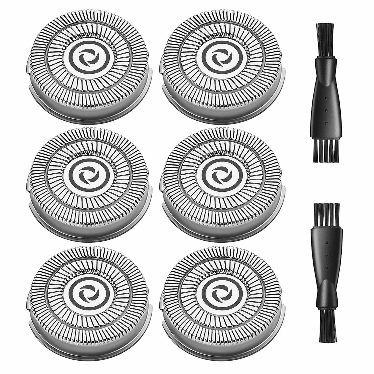 Electric Razor for Men Blades Compatible with rategist Replacement Blades rategist Electric Shaver Blades for rategist Rechargeable Electric Shaver WD787, 2 Cleaning Brush, 6 Pack