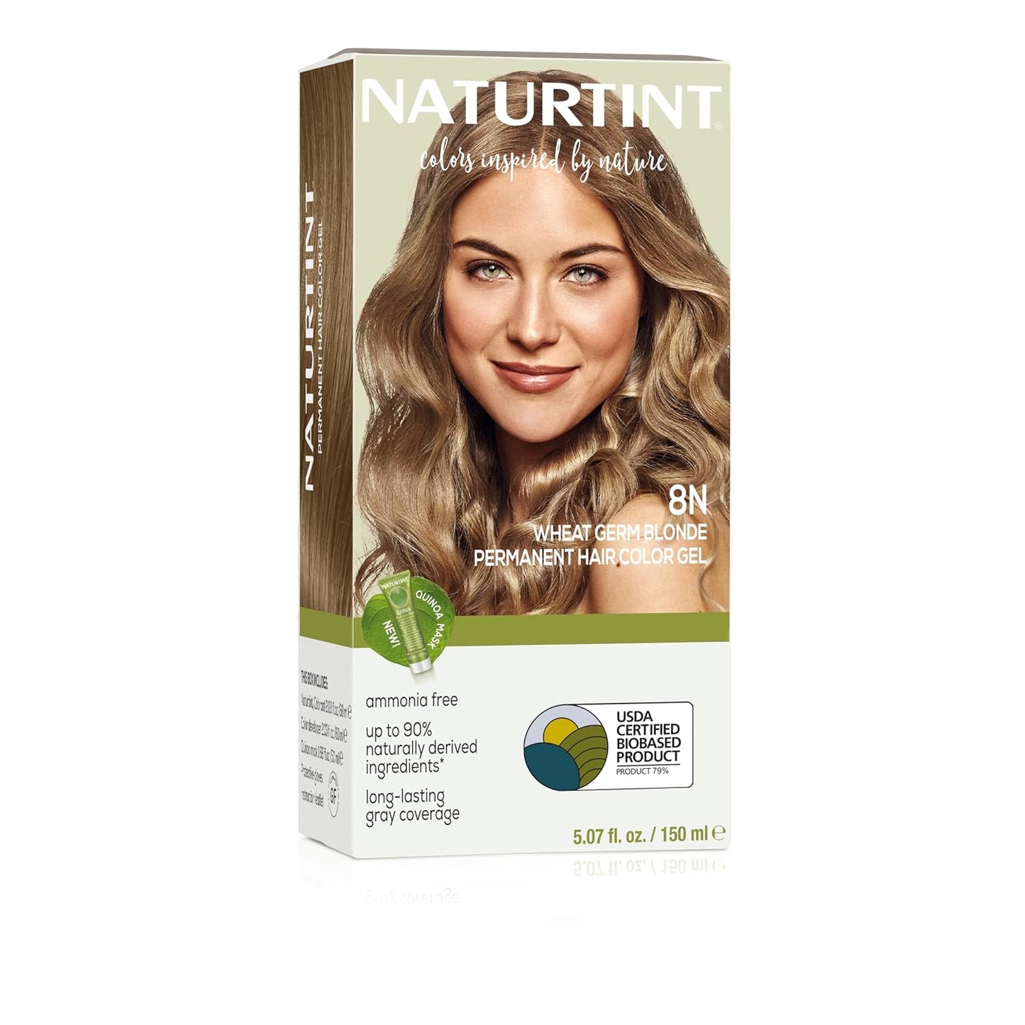 Naturtint 7N Hazelnut Blonde Permanent Hair Color | Ammonia-Free, Vegan, 100% Gray Coverage, Long-Lasting Results