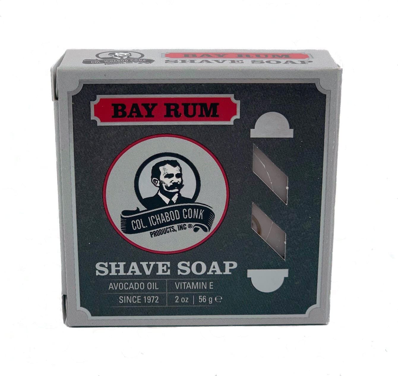 4 Set - Col. Conk Bay Rum Glycerine Shave Soap