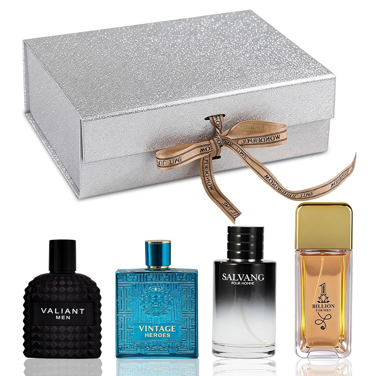 Men's Cologne Gift Set - Luxury Fragrance Collection in Premium Box | Perfect Valentine's Day Gift - 4 x 3.4 FL oz