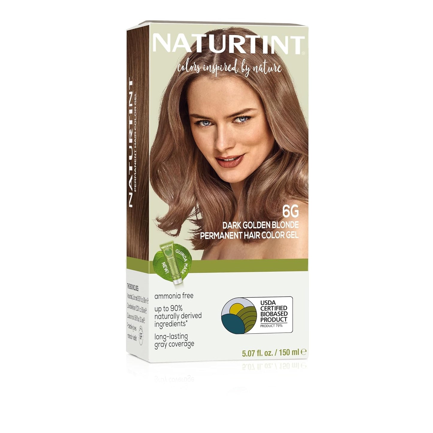 Naturtint 7N Hazelnut Blonde Permanent Hair Color | Ammonia-Free, Vegan, 100% Gray Coverage, Long-Lasting Results