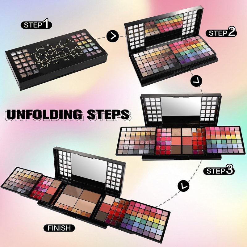 All-In-One Makeup Kit for Women | Complete Christmas Gift Set for Teens - Eyeshadow, Lip Gloss, Concealer & More