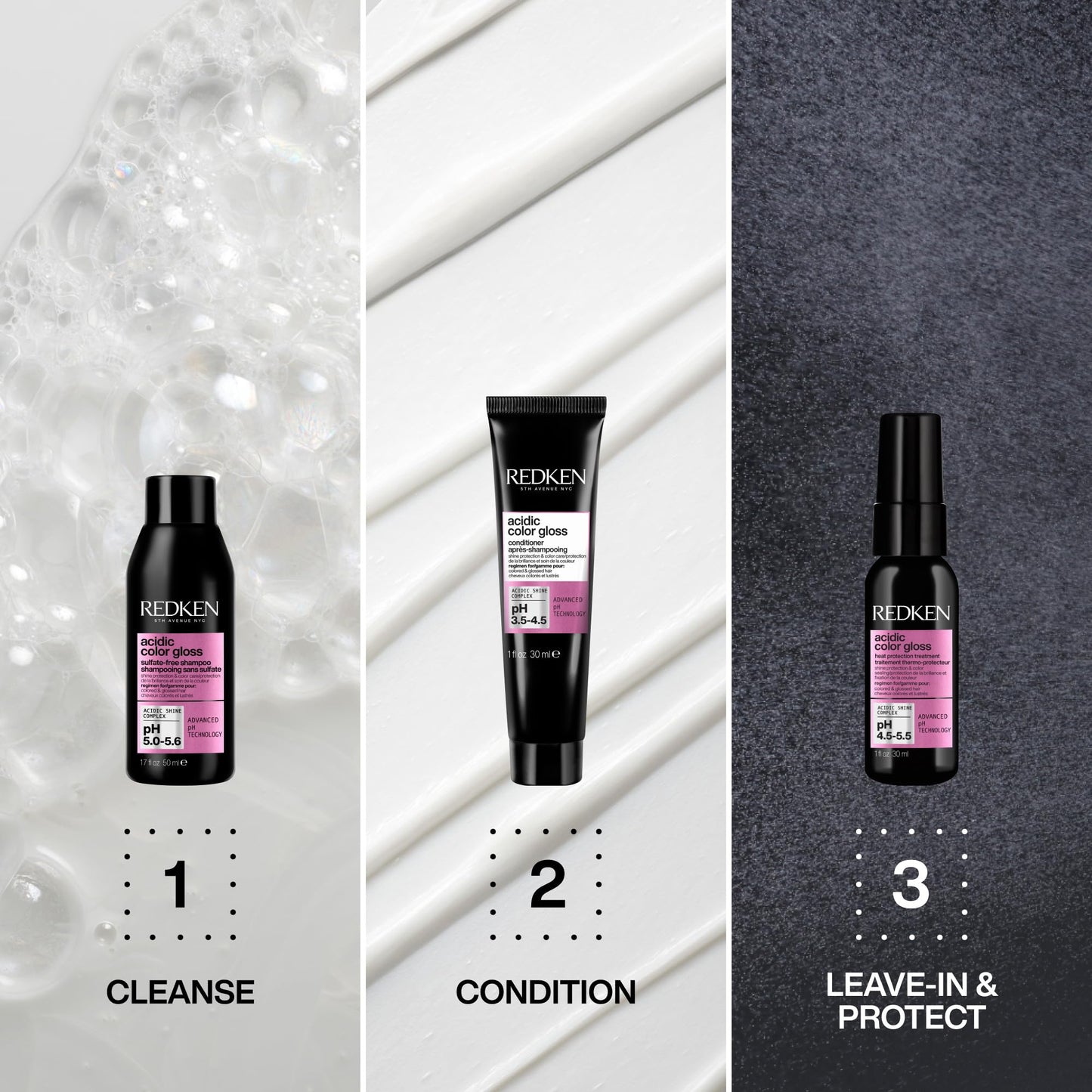 Redken Acidic Color Gloss Heat Protection Leave-In Treatment Spray