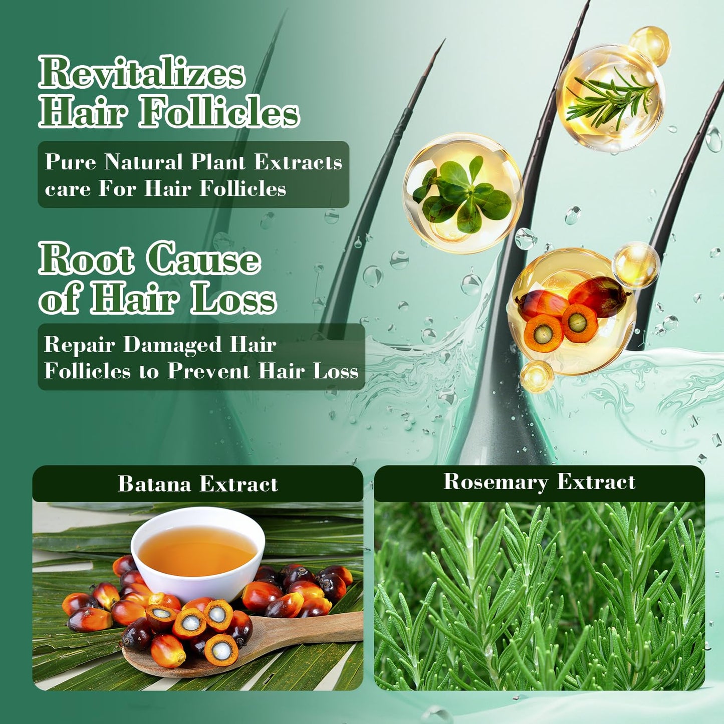 Rosemary Shampoo for Hair Growth - Nourishes Scalp, Reduces Breakage & Adds Shine | 10.1 fl oz