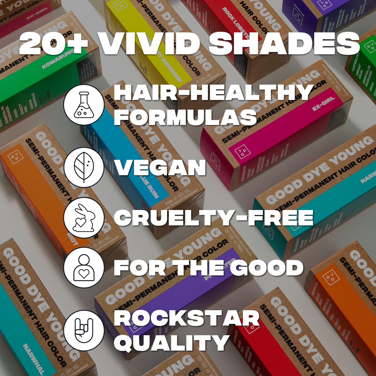 Good Dye Young Semi-Permanent Hair Color, Vegan and Cruelty-Free Brown Hair Dye, Last up to 24 Washes, Non-Damaging Conditioning Hair Color (5FL OZ, Earthworm)