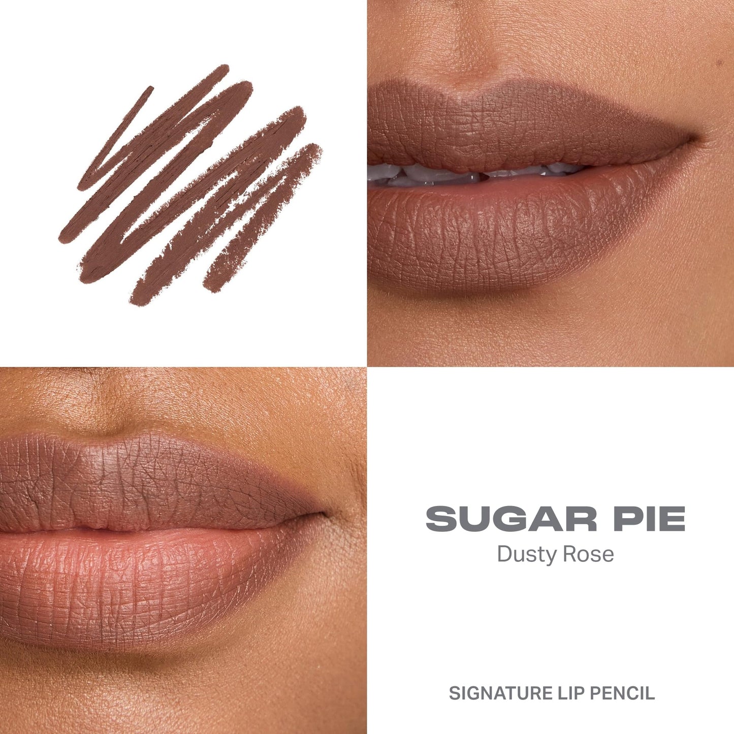 Morphe Signature Lip Liner Pencil - Creamy, Long Lasting Definer for Precise Shaping and Filling - Lip Makeup Essential with Smooth Glide - Professional Lipliner Pencil - Sugar Pie (0.05 oz)