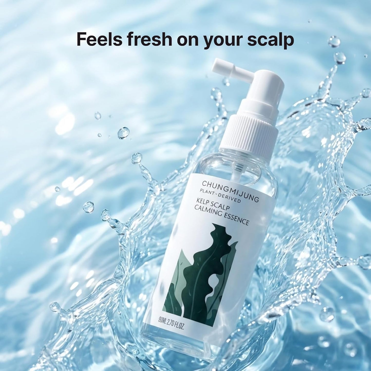 Kelp Scalp Treatment Spray - Soothing Relief for Itchy & Sensitive Scalp | Lightweight Korean Leave-In, 80ml