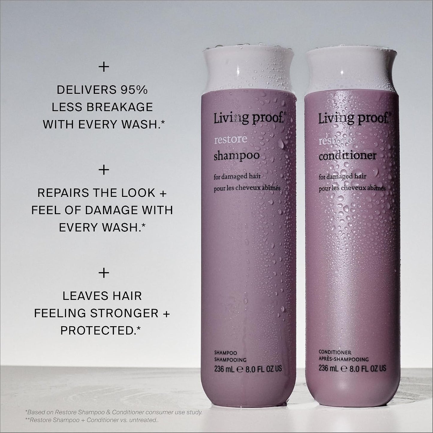 Restore Shampoo - Sulfate-Free Hair Repair for Damaged & Dry Hair | Strengthens, Adds Shine & Manageability